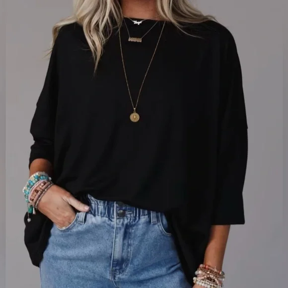 NWOT Cozy Cool Oversized Tee - Picture 3 of 14